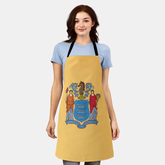 De vlag van New Jersey Schort (Gedragen)