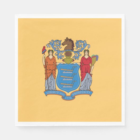 De vlag van New Jersey Servet (Voorkant)