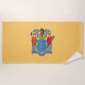De vlag van New Jersey Strandlaken (Voorkant)