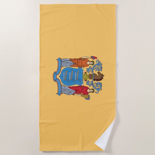 De vlag van New Jersey Strandlaken (Voorkant)