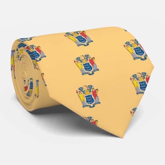 De vlag van New Jersey Stropdas (Opgerold)