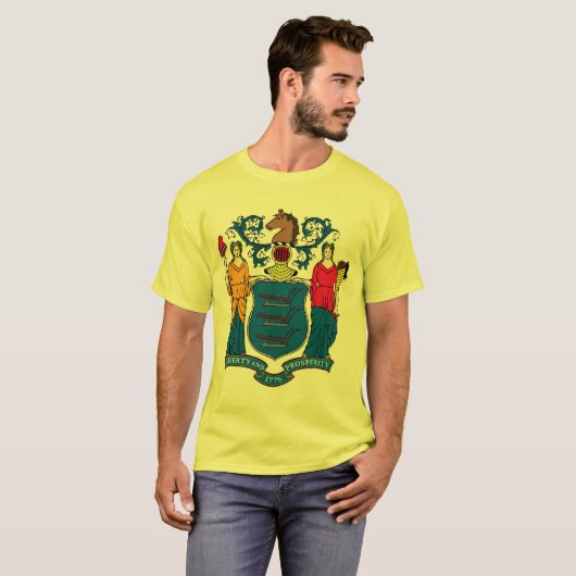 De vlag van New Jersey T-shirt (Voorkant volledig)