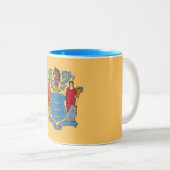 De vlag van New Jersey Tweekleurige Koffiemok (Voorkant rechts)