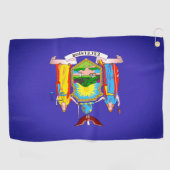 De vlag van New York Golf Towel Golfhanddoek (Horizontaal)