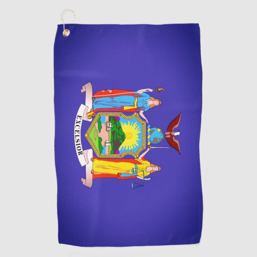 De vlag van New York Golf Towel Golfhanddoek (Voorkant)