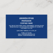 De vlag van New York, New Yorker Visitekaartje (Achterkant)