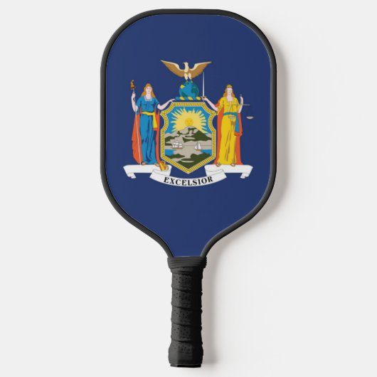 De vlag van New York, Verenigde Staten van Amerika Pickleball Paddle (Achterkant)