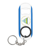 De vlag van Nicaragua - Latijns-Amerika Mini Flessenopener (Voorkant)