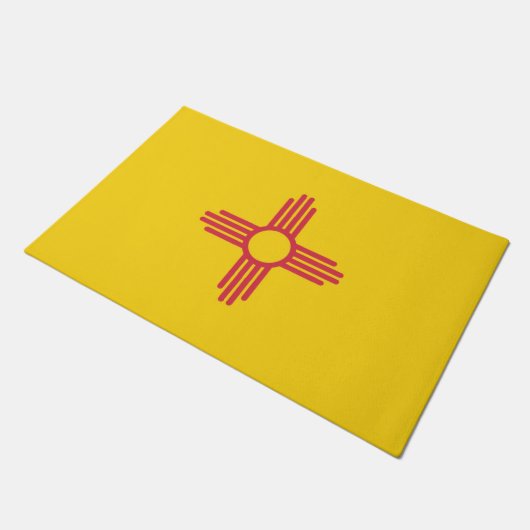 De vlag van Nieuw-Mexico, Verenigde Staten van Ame Deurmat (Schuin)