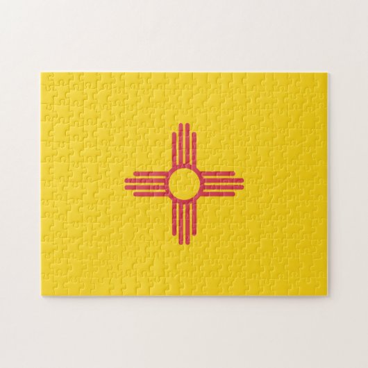 De vlag van Nieuw-Mexico, Verenigde Staten van Ame Legpuzzel (Horizontaal)