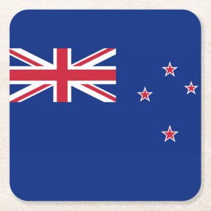 De Vlag van Nieuw Zeeland Kartonnen Onderzetters