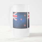 De vlag van Nieuw-Zeeland; Matglas Bierpul (Voorkant links)