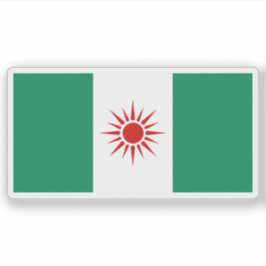 De vlag van Nigeria (oorspronkelijk voorstel) Sticker