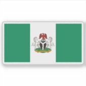 De vlag van Nigeria (staat) Sticker (Voorkant)