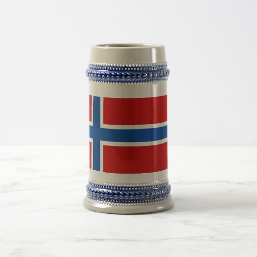 De vlag van Noorwegen Bierpul (Center)