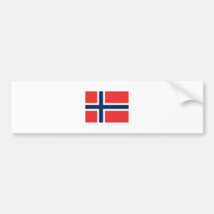 De vlag van Noorwegen Bumpersticker