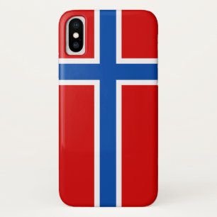 De vlag van Noorwegen iPhone X Hoesje