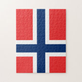 De vlag van Noorwegen - Scandinavië Legpuzzel (Verticaal)