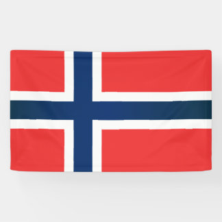 De vlag van Noorwegen Spandoek