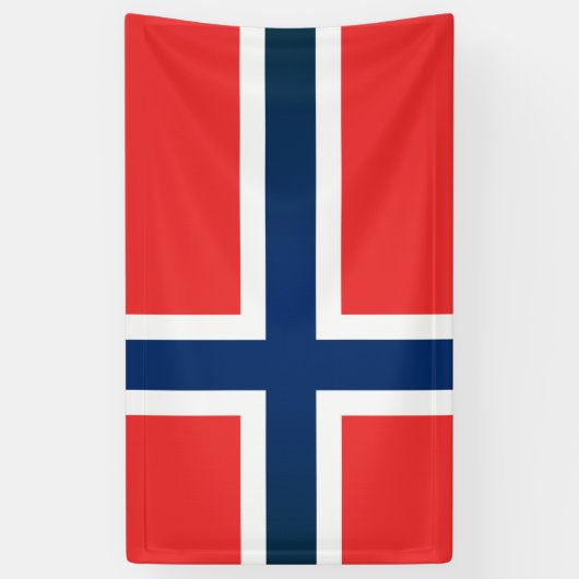 De vlag van Noorwegen Spandoek (Verticaal)