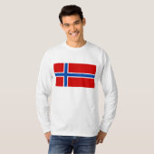 De vlag van Noorwegen T-shirt (Voorkant volledig)
