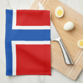 De vlag van Noorwegen Theedoek (Quarter Fold)
