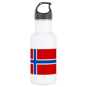 De vlag van Noorwegen Waterfles