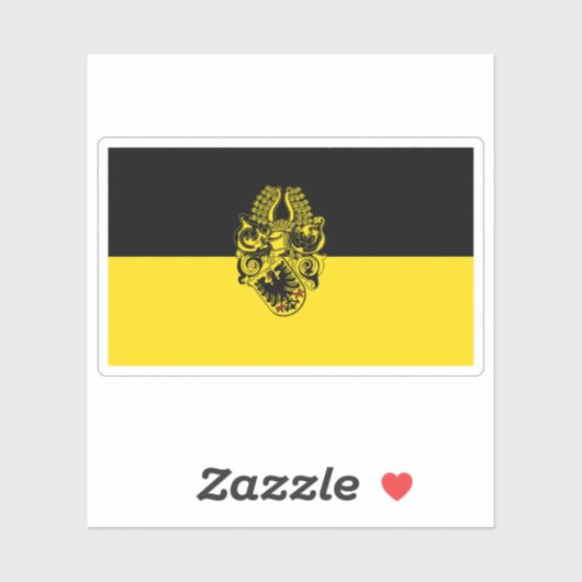 De vlag van Nordhausen Sticker (Vel)