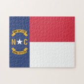 De vlag van North Carolina, VS Legpuzzel (Horizontaal)