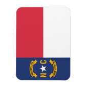 De vlag van North Carolina, VS Magneet (Verticaal)