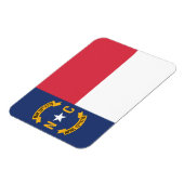 De vlag van North Carolina, VS Magneet (Linkerzijde)