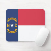 De vlag van North Carolina, VS Muismat (Met muis)