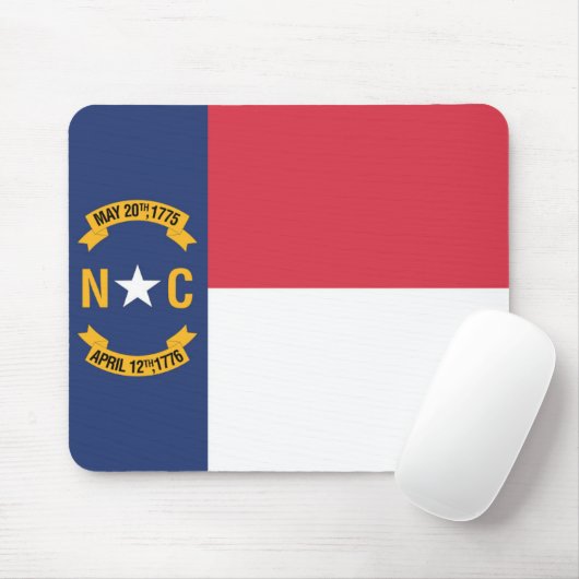 De vlag van North Carolina, VS Muismat (Met muis)