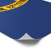 De vlag van North Carolina, VS Poster (Hoek)