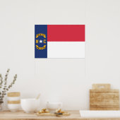 De vlag van North Carolina, VS Poster (Keuken)
