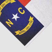 De vlag van North Carolina-weefselboek Tissuepapier (Detail)