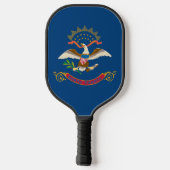 de vlag van North Dakota, Verenigde Staten van Ame Pickleball Paddle (Achterkant)