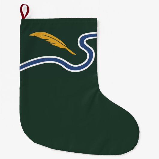 De vlag van Northampton (Massachusetts, VS) Grote Kerstsok (Voorkant)