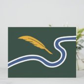 De vlag van Northampton (Massachusetts, VS) Kaart (Staand voorkant)