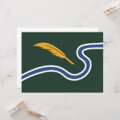 De vlag van Northampton (Massachusetts, VS) Kaart (Voorkant / Achterkant in situ)