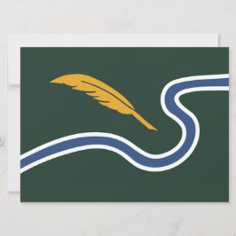 De vlag van Northampton (Massachusetts, VS) Kaart