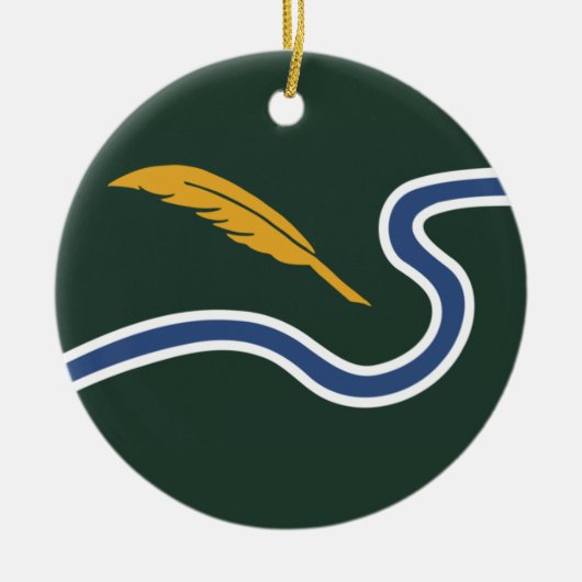 De vlag van Northampton (Massachusetts, VS) Keramisch Ornament (Voorkant)