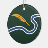 De vlag van Northampton (Massachusetts, VS) Keramisch Ornament (Links)