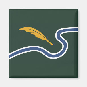 De vlag van Northampton (Massachusetts, VS) Magneet