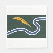 De vlag van Northampton (Massachusetts, VS) Servet (Voorkant)