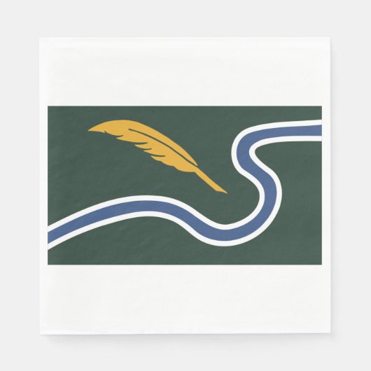 De vlag van Northampton (Massachusetts, VS) Servet (Voorkant)