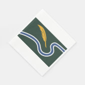 De vlag van Northampton (Massachusetts, VS) Servet (Hoek)