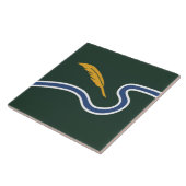 De vlag van Northampton (Massachusetts, VS) Tegeltje (Zijkant)