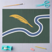 De vlag van Northampton (Massachusetts, VS) Tissuepapier (Craft)