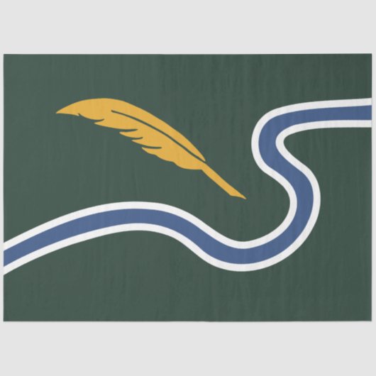 De vlag van Northampton (Massachusetts, VS) Tissuepapier (Voorkant)